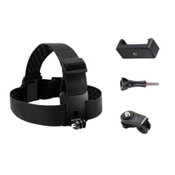 adventuregrip adjustable action camera head strap with phone mount for gopro & smartphones