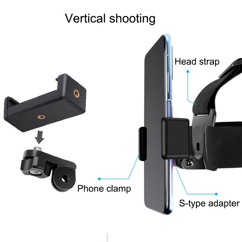 AdventureGrip Adjustable Action Camera Head Strap with Phone Mount for GoPro & Smartphones