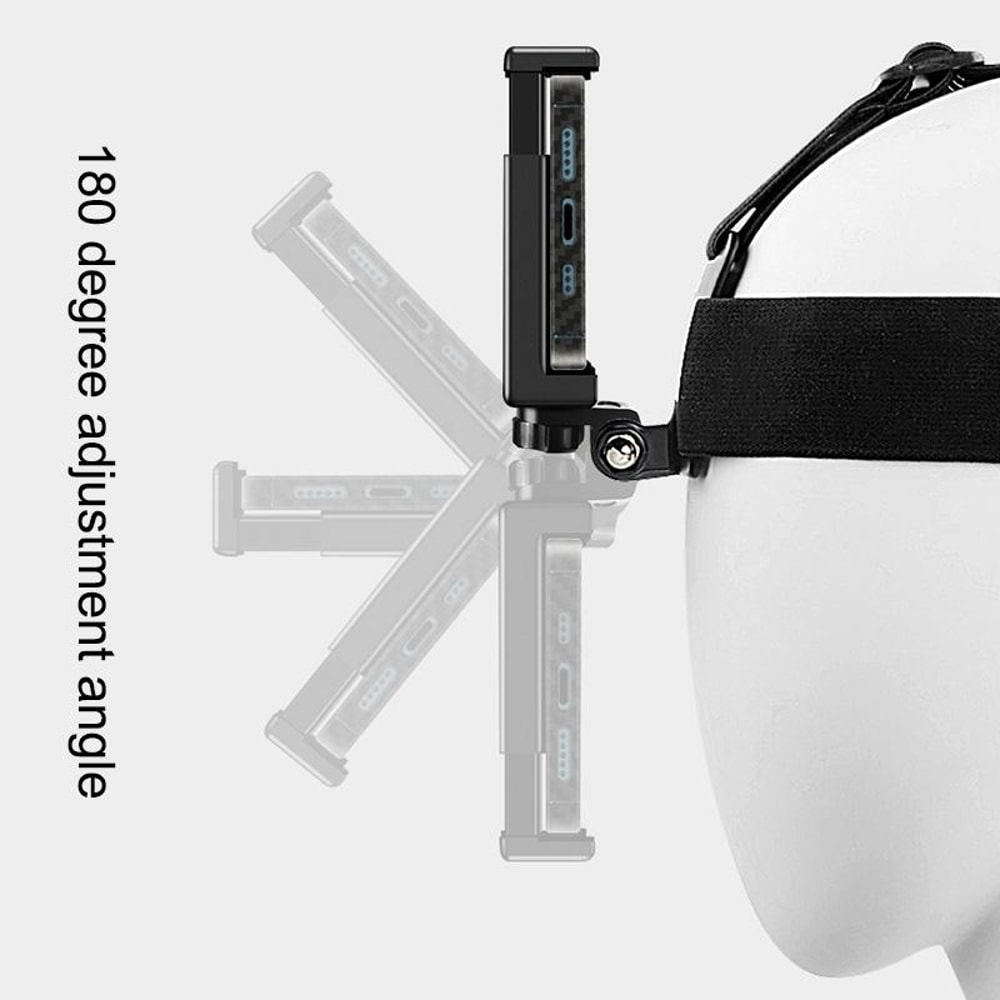 AdventureGrip Adjustable Action Camera Head Strap with Phone Mount for GoPro & Smartphones