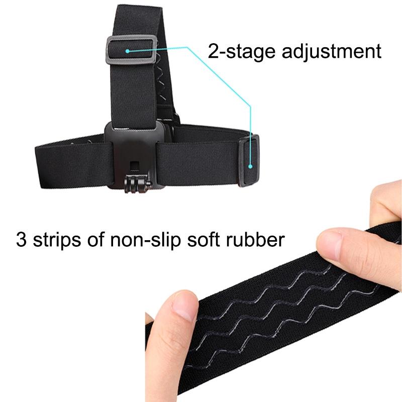 AdventureGrip Adjustable Action Camera Head Strap with Phone Mount for GoPro & Smartphones