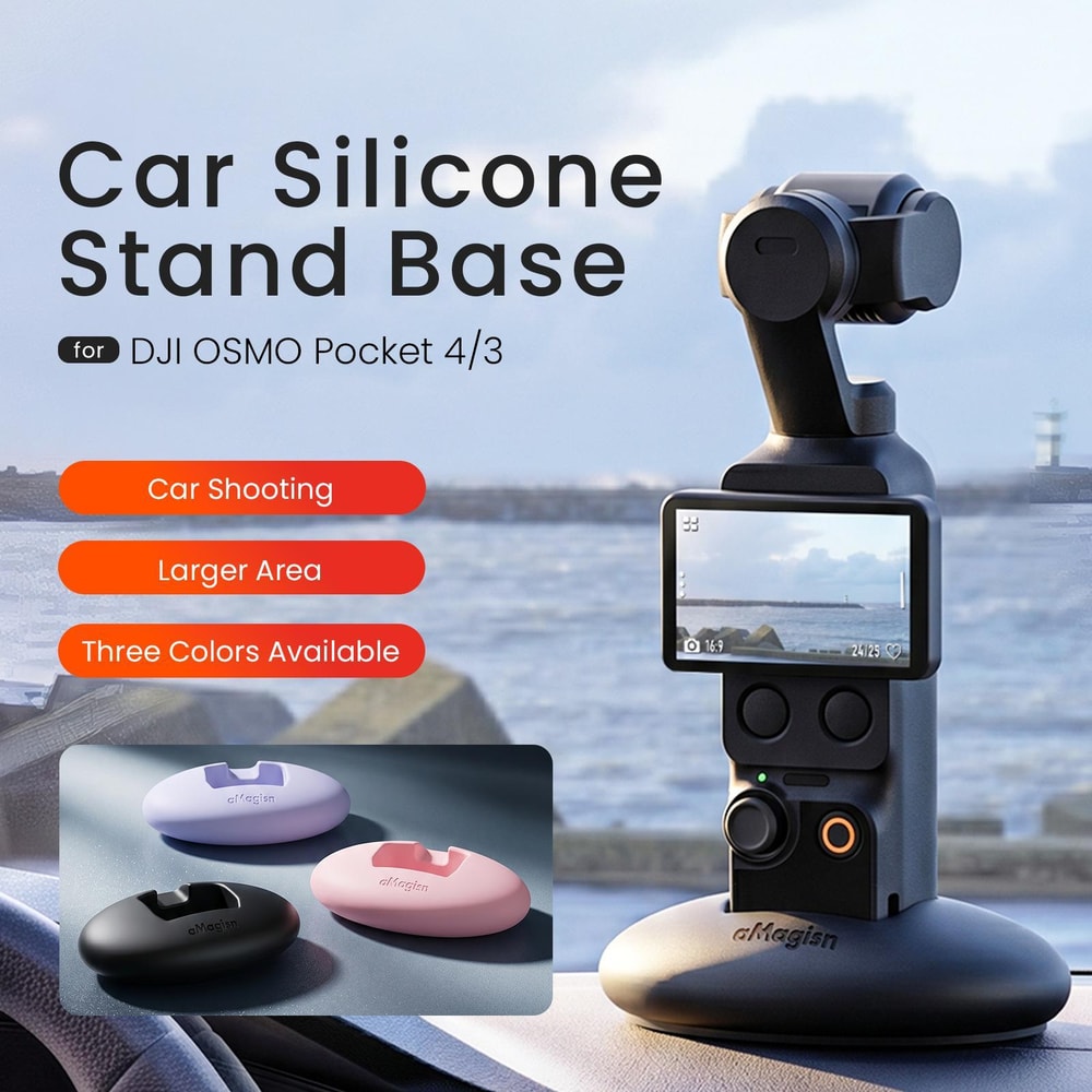 Magisn Silicone Desktop Stand Car Mount For DJI Osmo Pocket 4 And Pocket 3 1