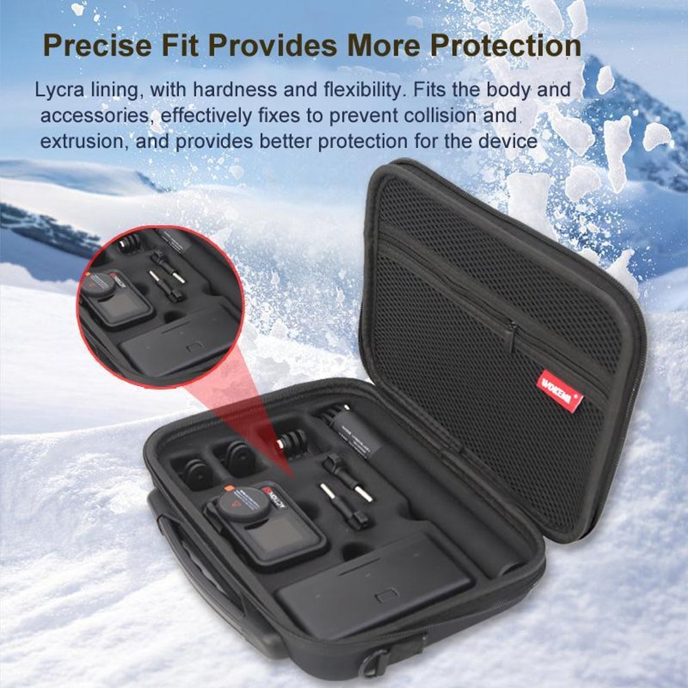 Action Camera Carrying Case Waterproof Travel Shoulder Bag For Action 5 Pro Action 4 Action 3 2