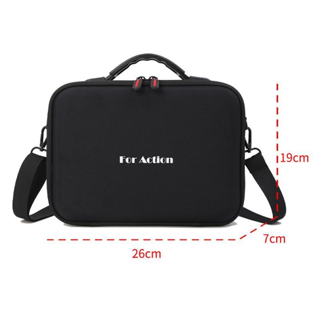Action Camera Carrying Case Waterproof Travel Shoulder Bag For Action 5 Pro Action 4 Action 3 8
