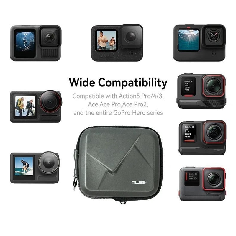 Universal Shockproof Camera Case for Action Cameras Travel Storage Bag