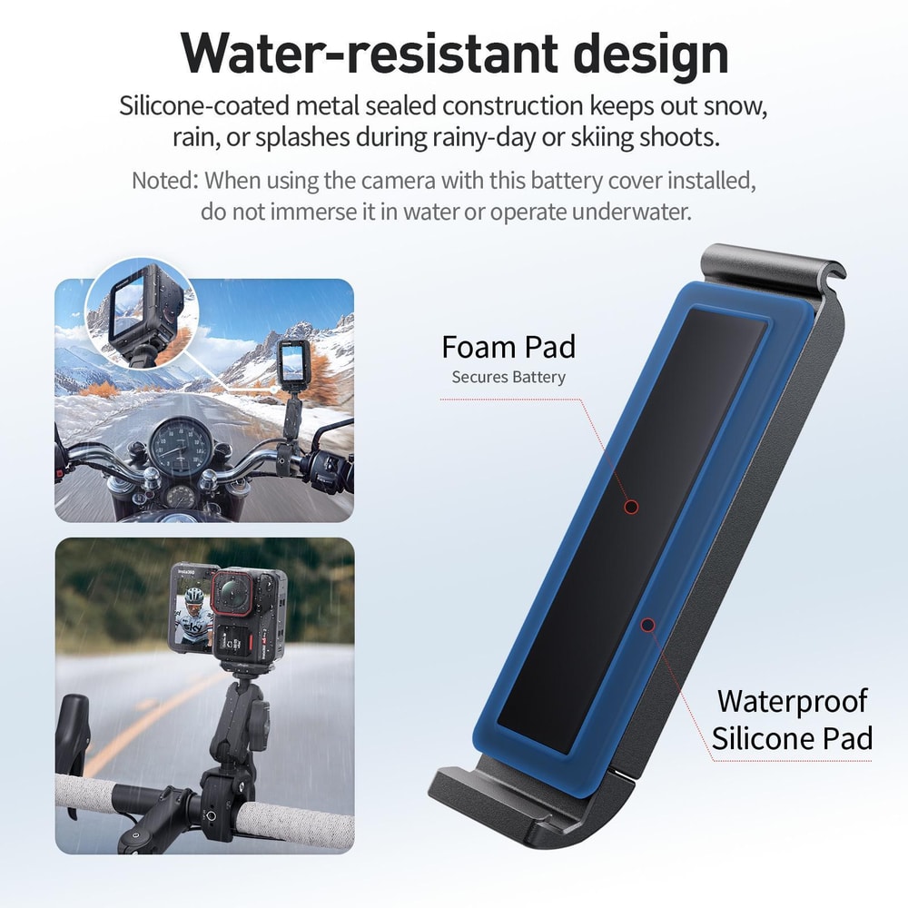 Magnetic Vertical Battery Door For Insta360 Ace Pro 2 Splashproof Quick Release Cover 8