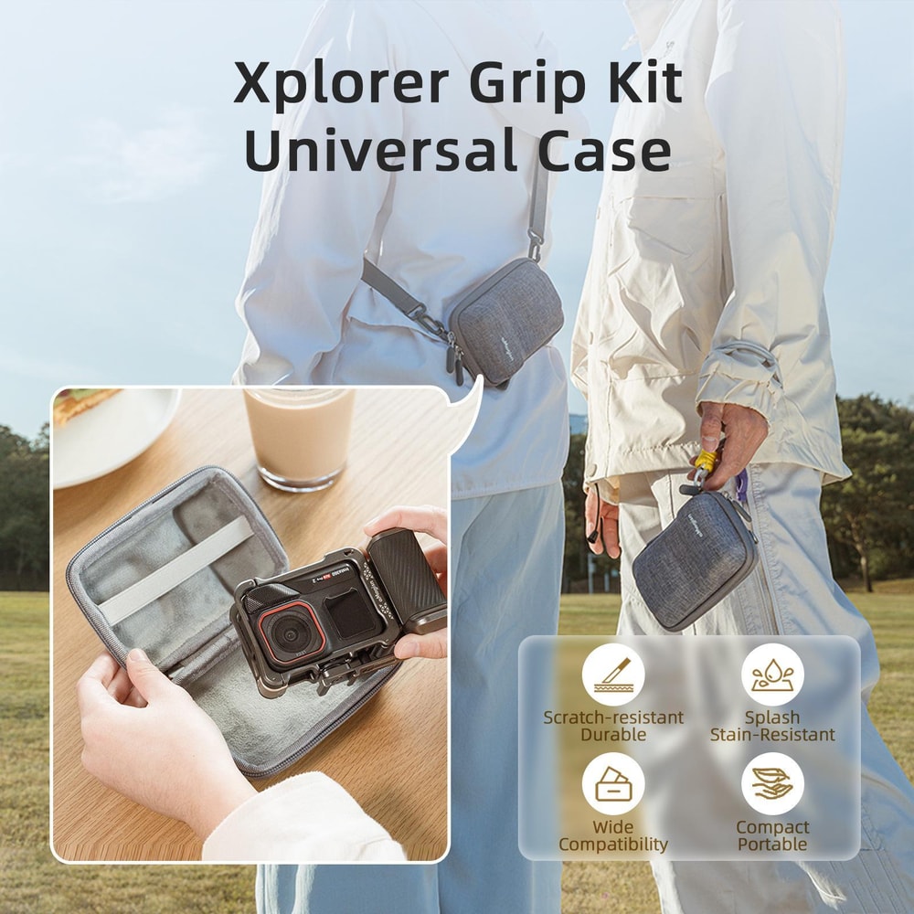 Action Camera Case for GoPro DJI Insta360 with Shoulder Strap