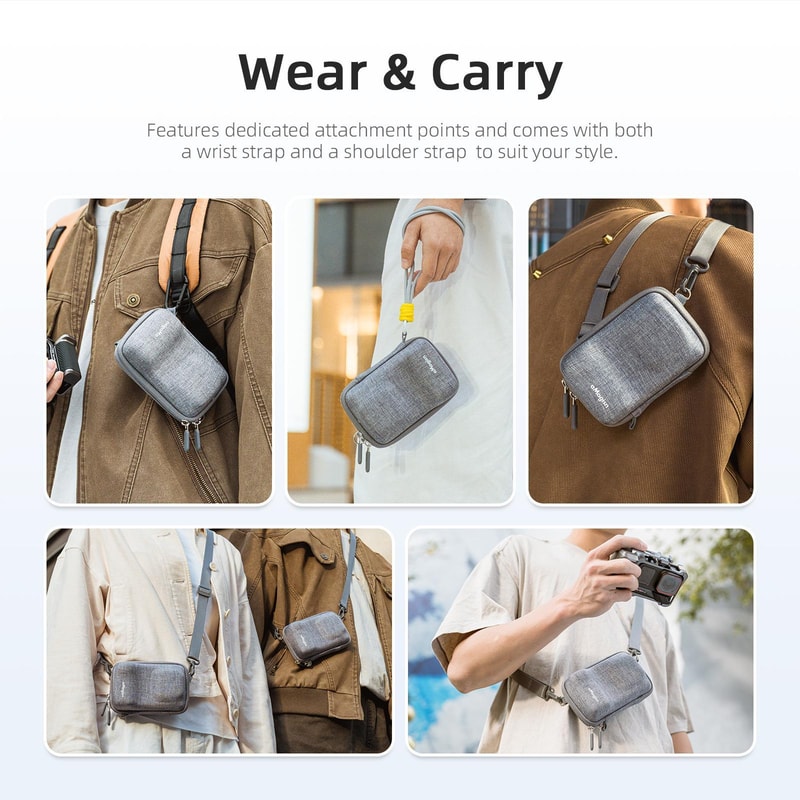 Action Camera Case for GoPro DJI Insta360 with Shoulder Strap