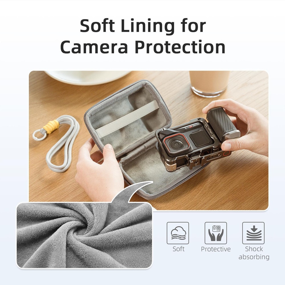 Action Camera Case for GoPro DJI Insta360 with Shoulder Strap