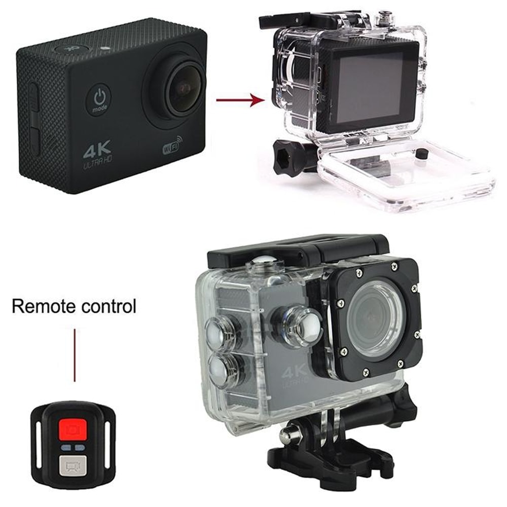 4K WiFi Waterproof Action Camera For Cycling Diving Adventure Sports Recording 3