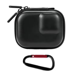 portable action camera case with carabiner for dji osmo action, insta360 ace pro & gopro