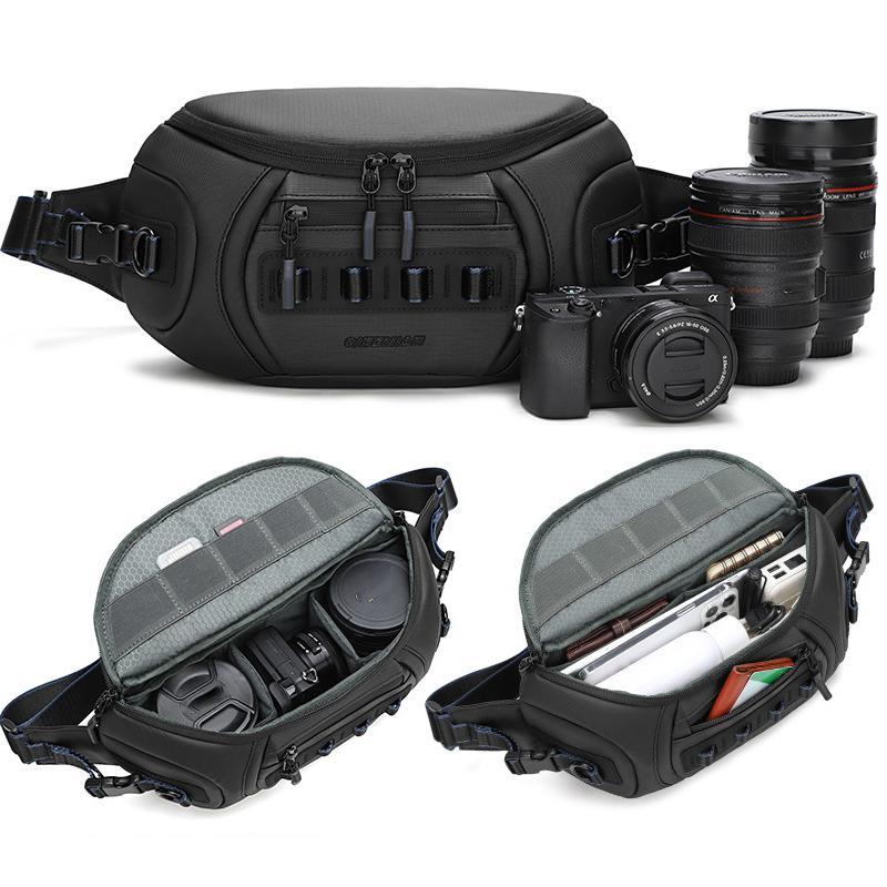 UrbanFlex Camera Sling Bag For Men With Removable Dividers Water Resistant Travel Design 2