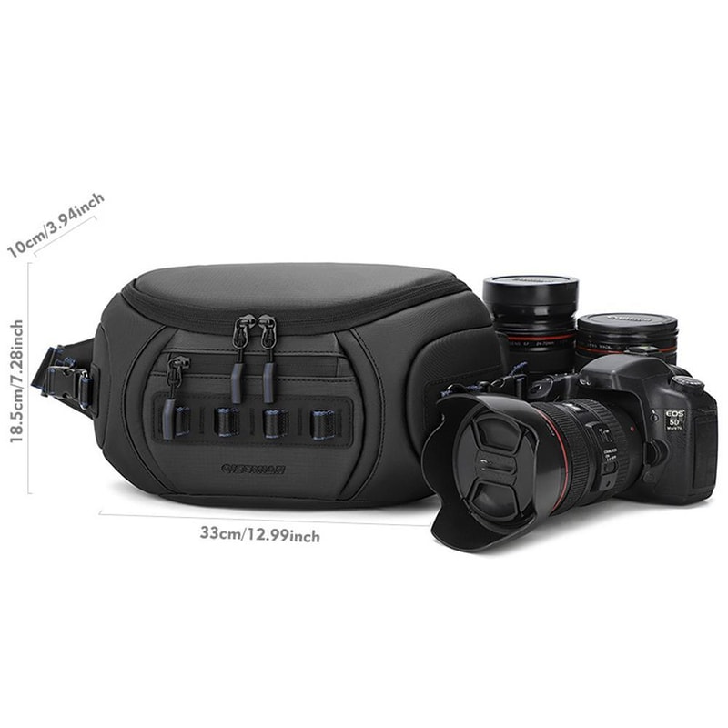 UrbanFlex Camera Sling Bag For Men With Removable Dividers Water Resistant Travel Design 10