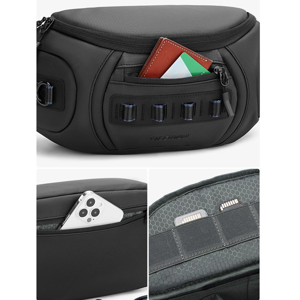 UrbanFlex Camera Sling Bag For Men With Removable Dividers Water Resistant Travel Design 6