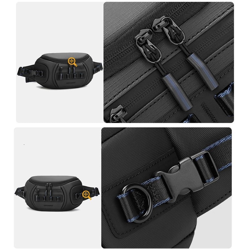 UrbanFlex Camera Sling Bag For Men With Removable Dividers Water Resistant Travel Design 7
