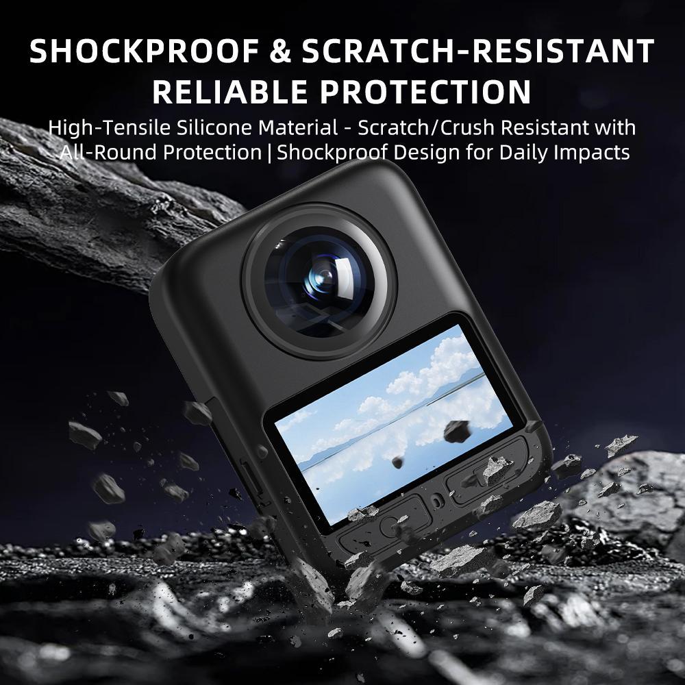 DJI Osmo 360 Silicone Protective Case With Lens Cap Shockproof Dustproof Camera Cover 6