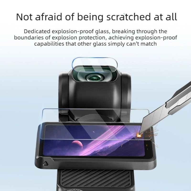 DJI Osmo Pocket 4 AR Anti Reflective Tempered Glass Screen Protector 3