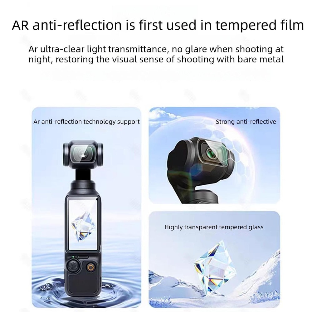 DJI Osmo Pocket 4 AR Anti Reflective Tempered Glass Screen Protector 5