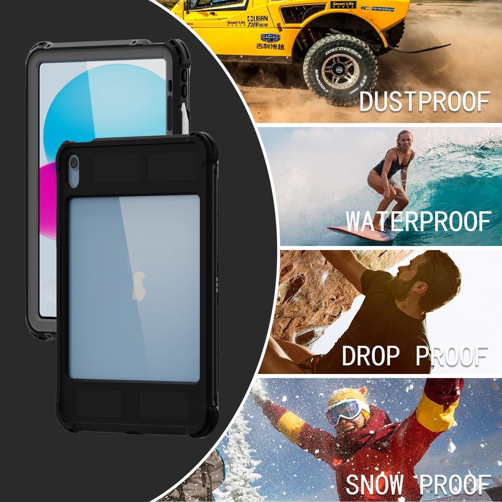 RedPepper IP68 Waterproof iPad Case for iPad 2025 & 2022 Shockproof Protective Cover