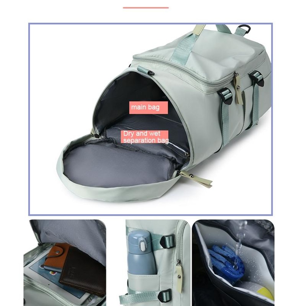 UrbanFlex Travel Backpack Gym Duffel Bag With Shoe Compartment For Business Trips And Sports 7