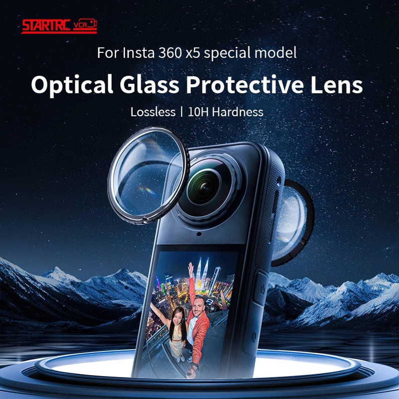 Swivel Lens Guard For Insta360 X5 HD Glass Camera Lens Protector 4