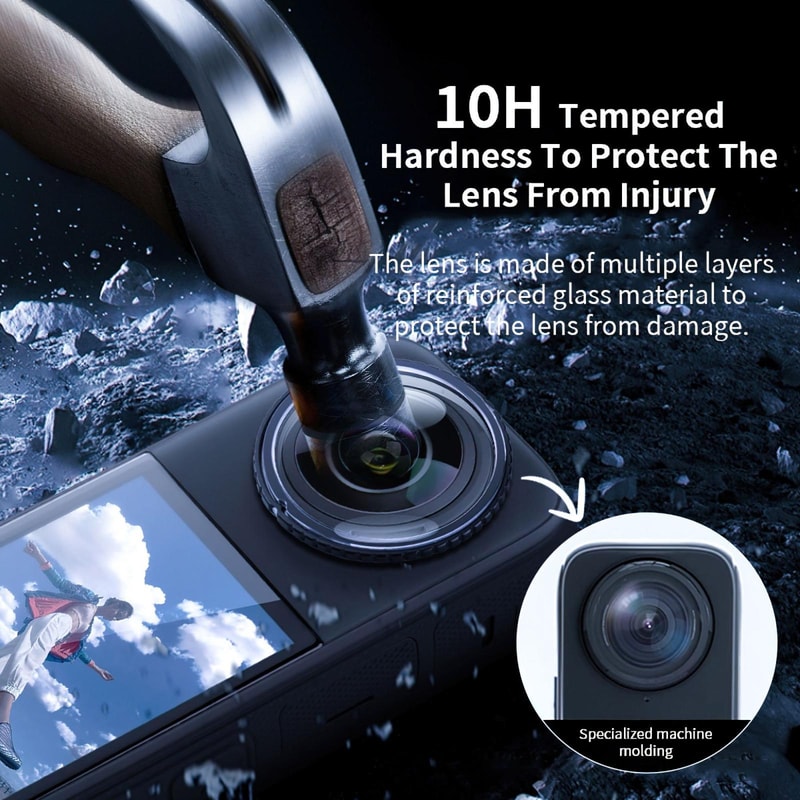 Swivel Lens Guard For Insta360 X5 HD Glass Camera Lens Protector 8
