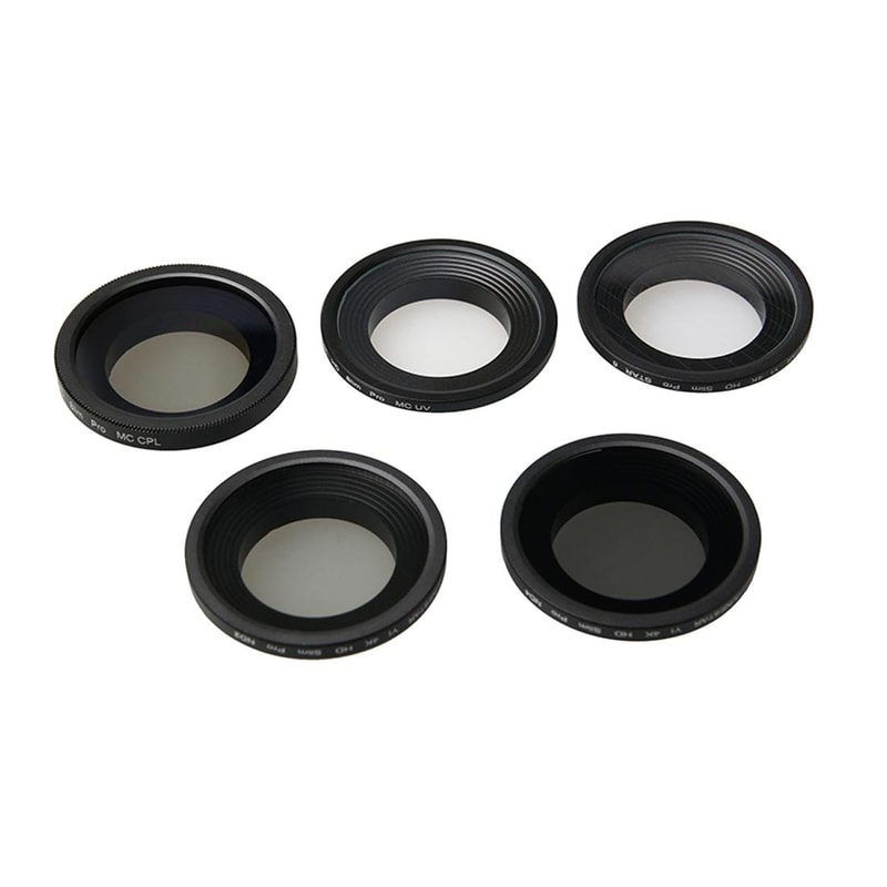 4K Camera Lens Filter Set with CPL UV ND2 ND4 & Star Effects