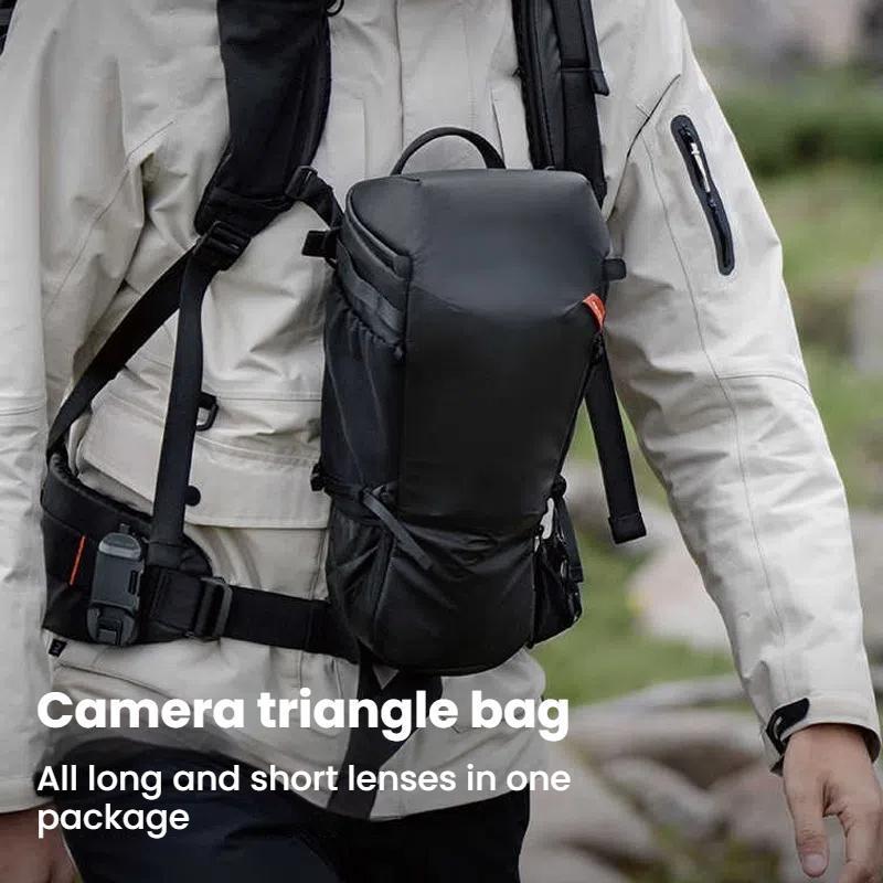 Camera Sling Bag for DSLR & Mirrorless Cameras with Expandable Crossbody Waist Design