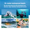 AquaSnap 4K Waterproof Camera With Dual Screen Selfie Display IP68 Underwater Protection 10
