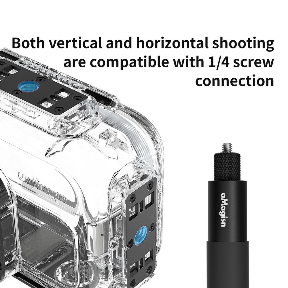60M Insta360 Ace Dive Case Waterproof Housing for Vertical & Horizontal Shooting
