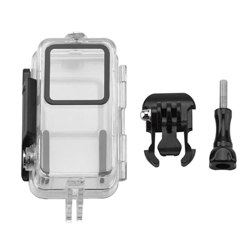 DJI Action 2 Waterproof Case 60m Diving Housing with 9H Tempered Glass Protection