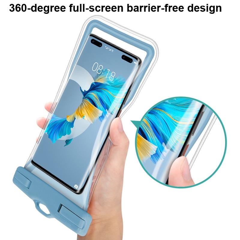Floating Airbag Waterproof Phone Pouch IPX8 TPU Dry Bag For Beach Swimming Kayaking 8