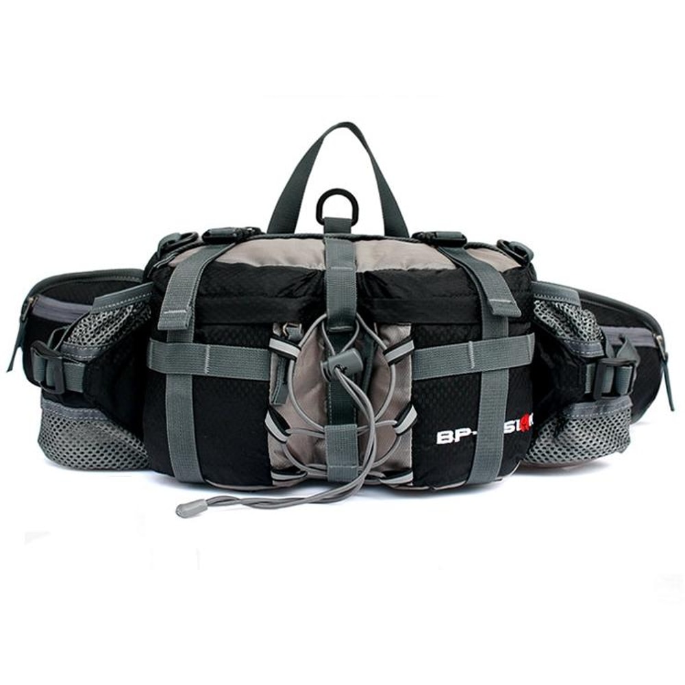 Waterproof Cycling Waist Pack With Bottle Holder For Hiking Running Outdoor Sports 9