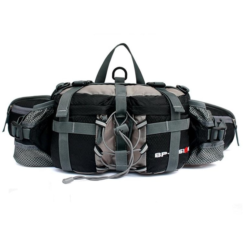 Waterproof Cycling Waist Pack With Bottle Holder For Hiking Running Outdoor Sports 9