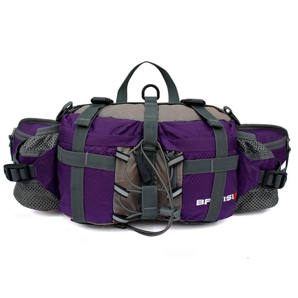 Waterproof Cycling Waist Pack With Bottle Holder For Hiking Running Outdoor Sports 12