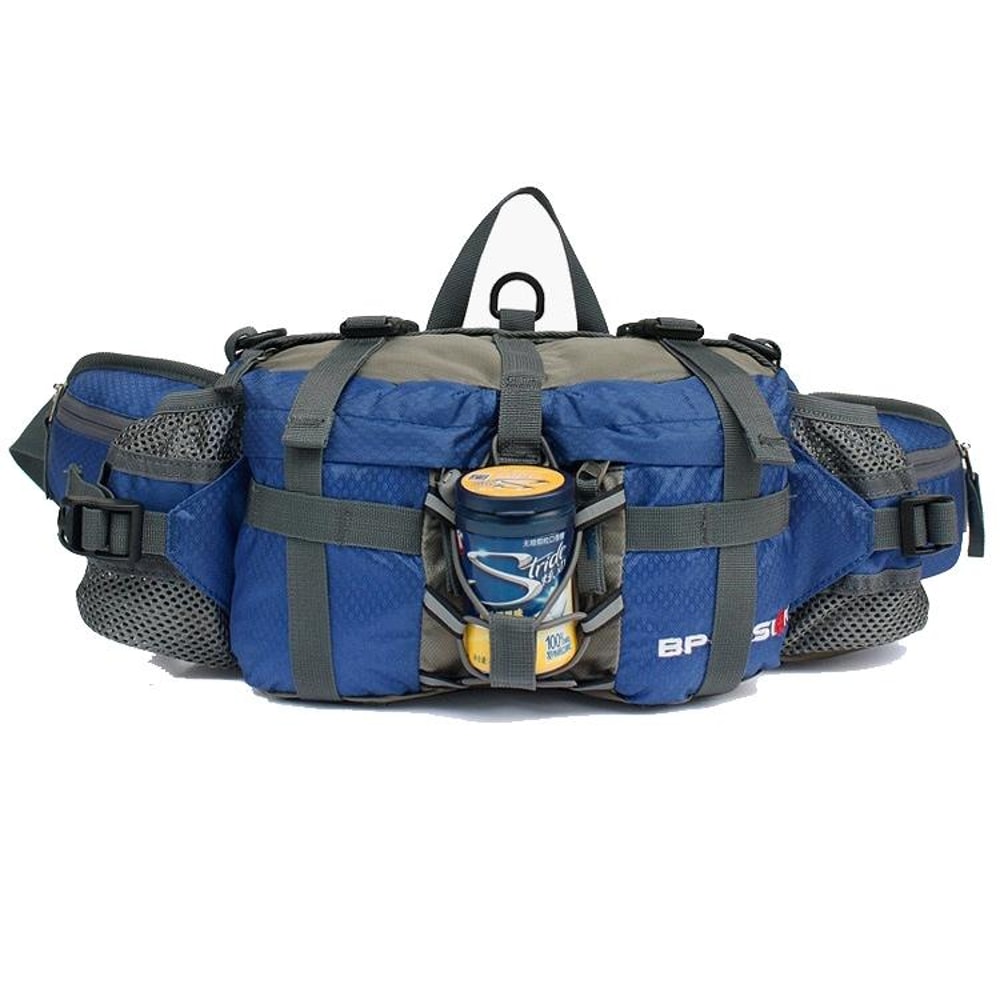 Waterproof Cycling Waist Pack With Bottle Holder For Hiking Running Outdoor Sports 5