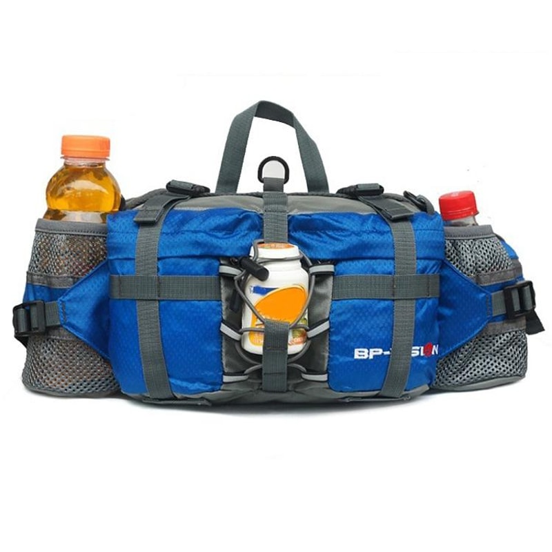 Waterproof Cycling Waist Pack With Bottle Holder For Hiking Running Outdoor Sports 15