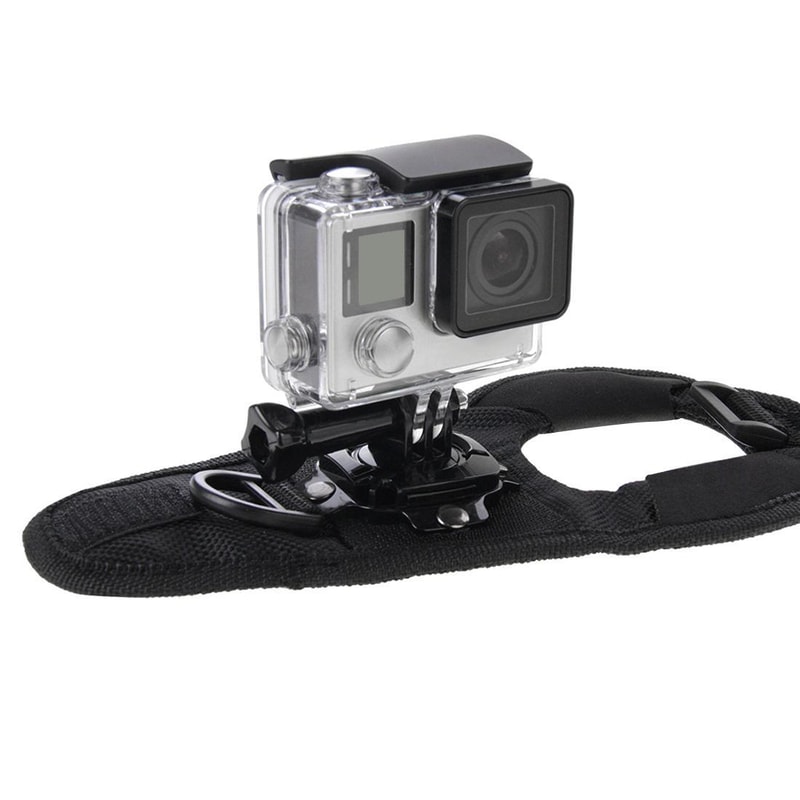 360 Rotating Hand Strap Mount For GoPro Insta360 DJI Action Cameras 4