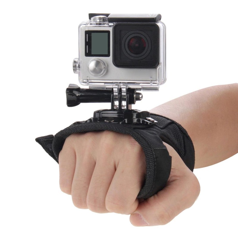 360 Rotating Hand Strap Mount For GoPro Insta360 DJI Action Cameras 5