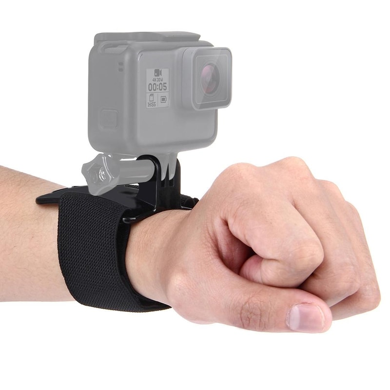 360 Rotating Hand Strap Mount for GoPro, Insta360 & DJI Action Cameras