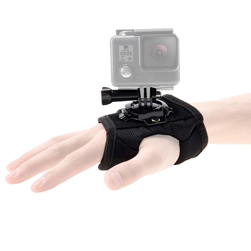 360 Rotating Hand Strap Mount for GoPro, Insta360 & DJI Action Cameras