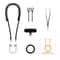 Magnetic Bear Retractable Phone Lanyard with Adjustable Strap & Anti Loss Holder