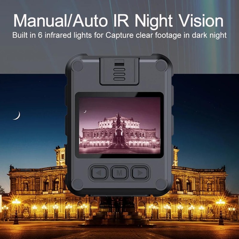 L9 Body Camera 1080P Waterproof Mini Video Recorder With Night Vision Wide Angle Lens 7