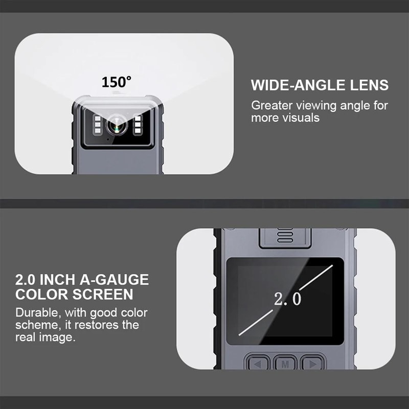 L9 Body Camera 1080P Waterproof Mini Video Recorder With Night Vision Wide Angle Lens 9