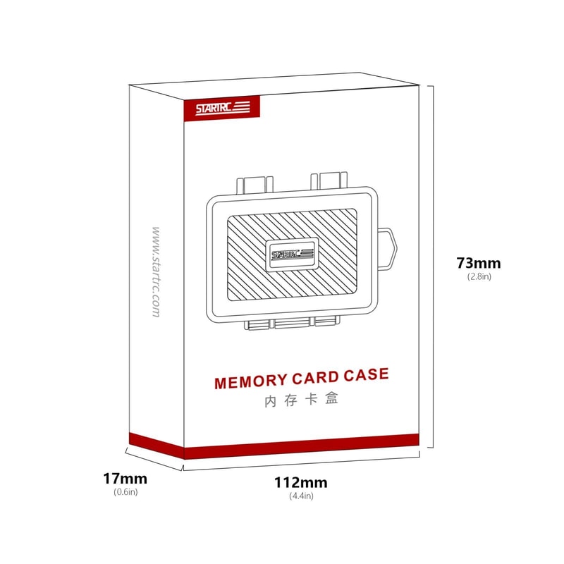 Waterproof Memory Card Case for SD TF Cards Compatible with DJI GoPro Insta360