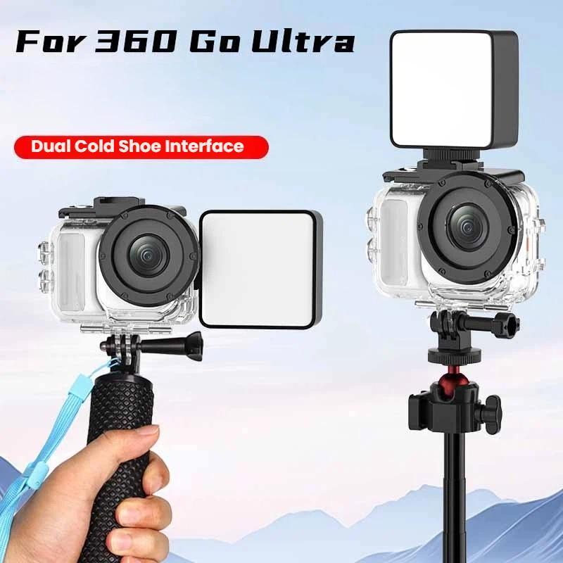 Insta360 GO Ultra Waterproof Case 60m Dive Housing with Dual Cold Shoe Mount