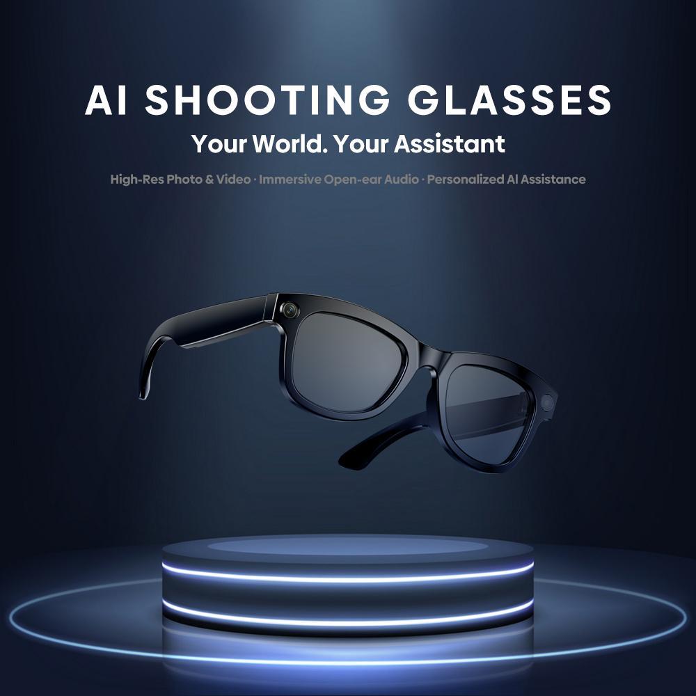 AI Smart Glasses With 1080P Camera And Open Ear Audio Assistant 2