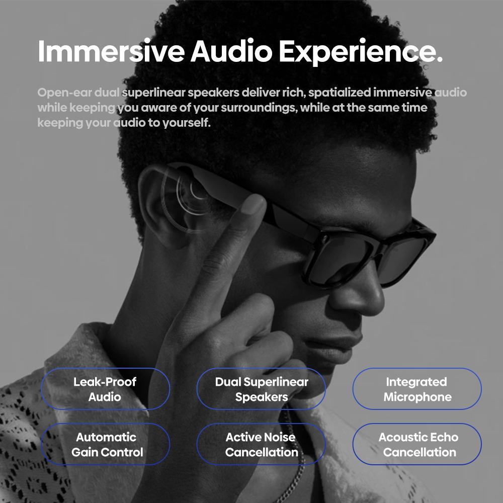 AI Smart Glasses With 1080P Camera And Open Ear Audio Assistant 12