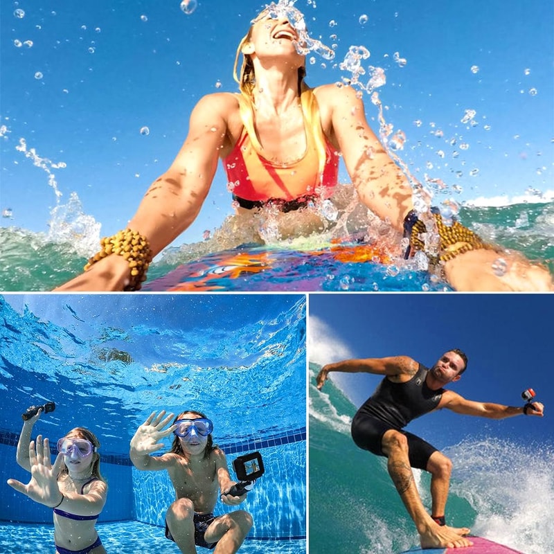 GoPro HERO5 HERO6 45M Waterproof Housing Case with Touch Screen Back Cover Mount Kit
