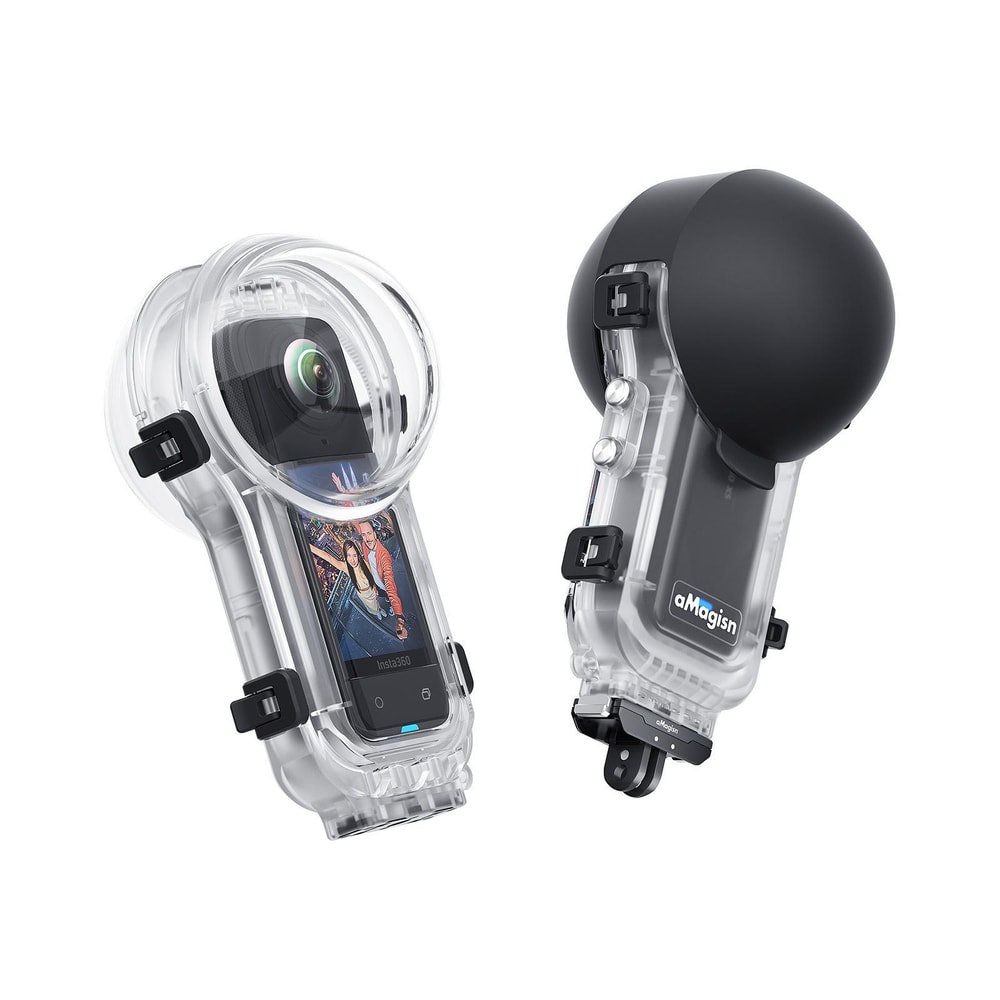 Insta360 X5 60M Waterproof Diving Case with Invisible Selfie Stick Support