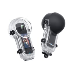 insta360 x5 60m waterproof diving case with invisible selfie stick support